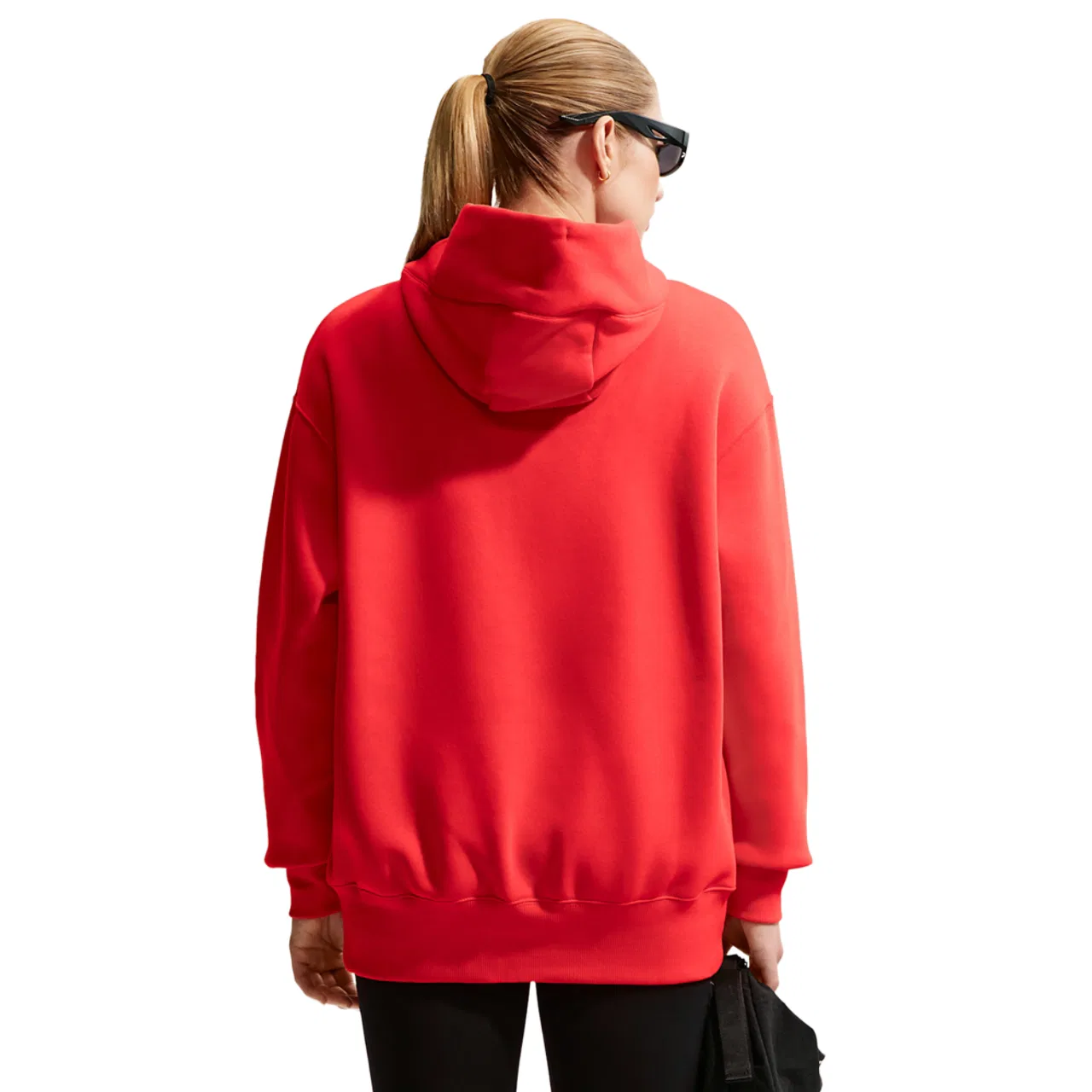 Женское худи Nike Phoenix Fleece, цвет Sail/Lt Crimson — фото 2