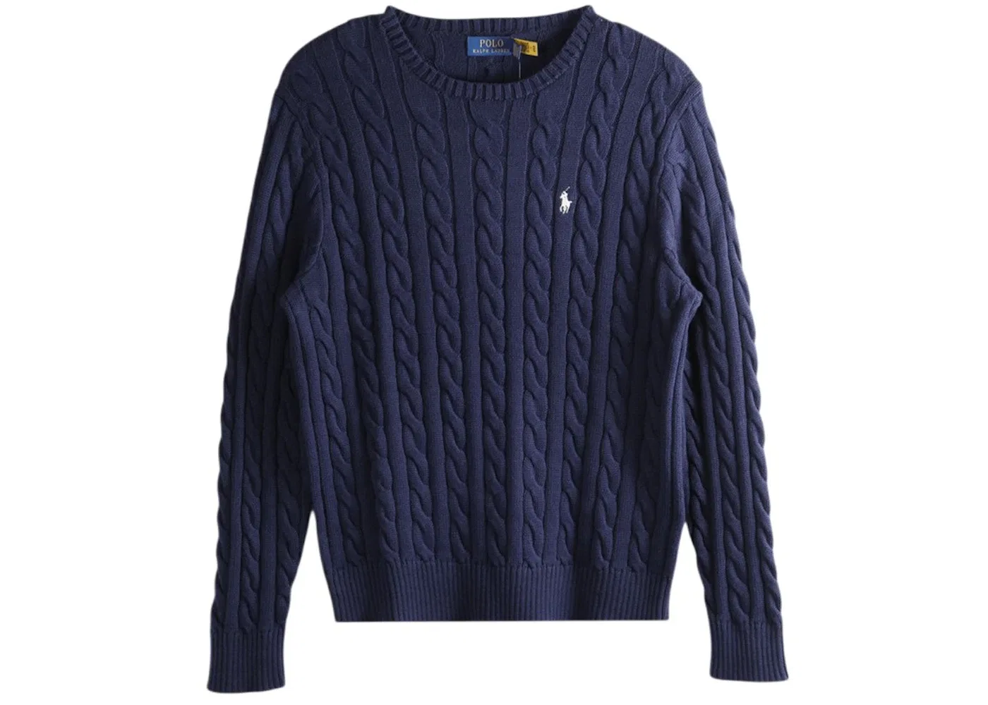 Мужской свитер с длинным рукавом Cable Knit Sweater Polo Ralph Lauren, Bright Navy