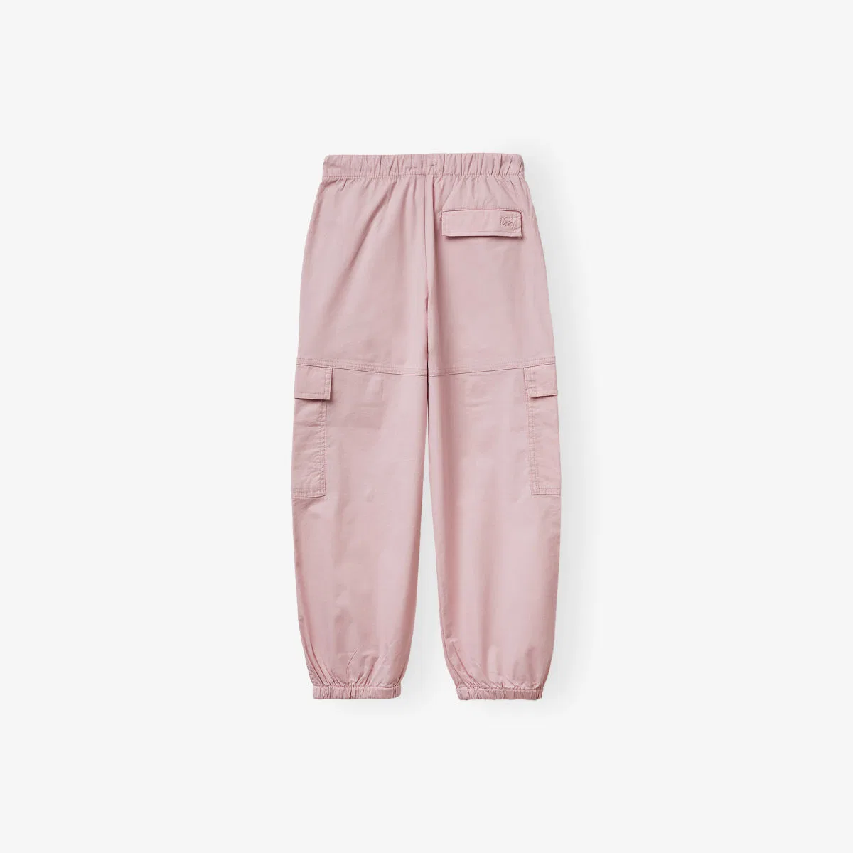 Брюки из эластичного хлопка с накладными карманами, возраст 7-13 лет Benetton, розовый — фото 2