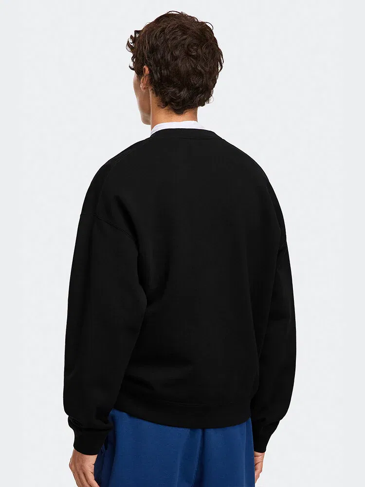 Футболка с длинным рукавом, хлопковая, модель Robe Crew CANADA GOOSE, Black — фото 2