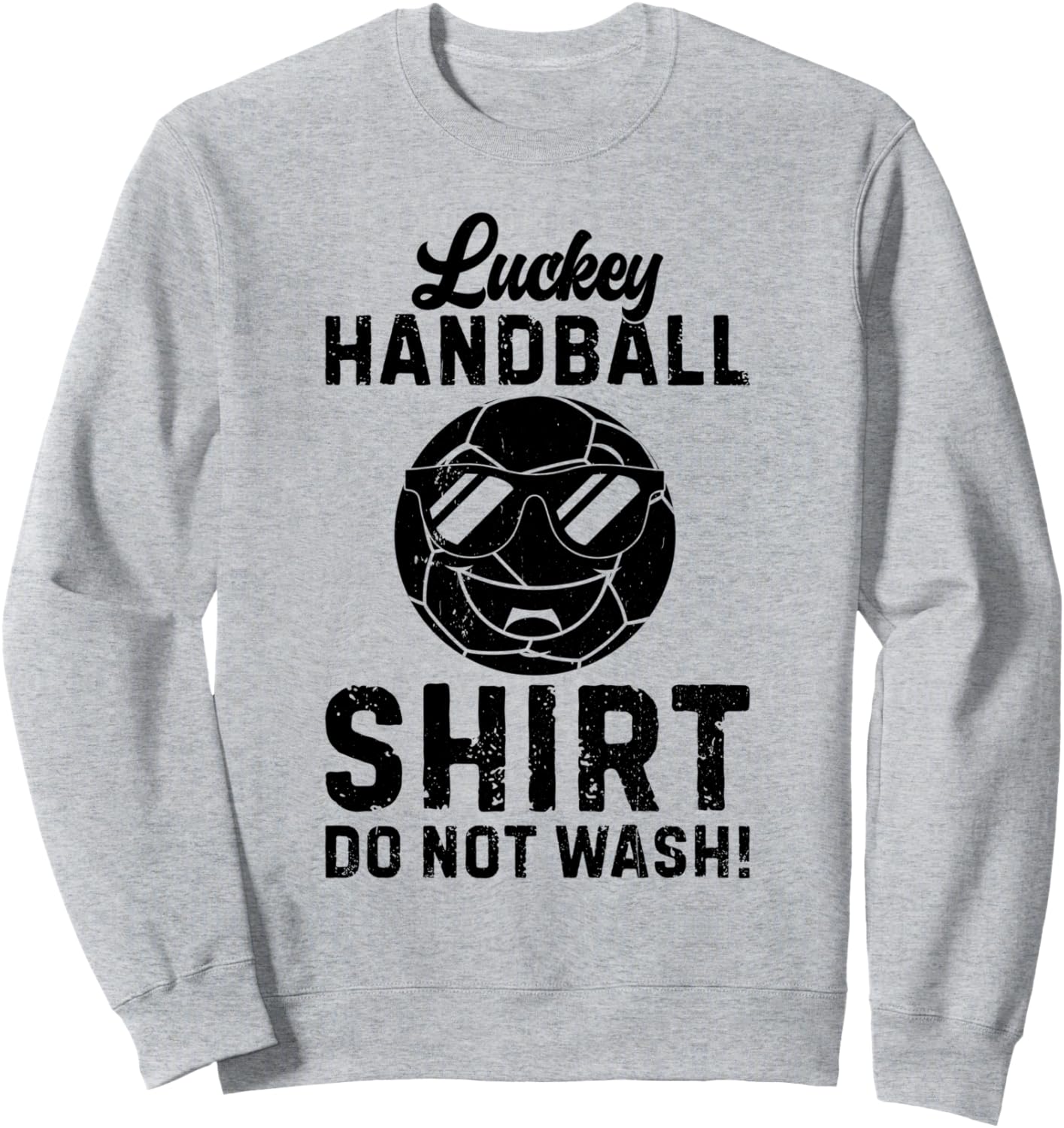 

Толстовка Lucky Handball - Не стирать - Толстовка игрока в гандбол Lucky Funny Handball Designs, серый