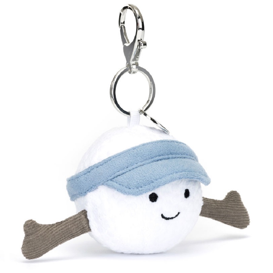 

Брелок Jellycat Amuseables Sports Golf, белый/голубой/серый