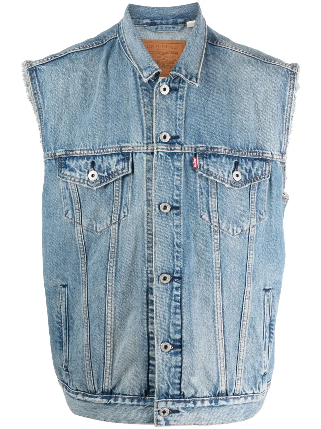 Relaxed Trucker Джинсовый Жилет Levi's, синий