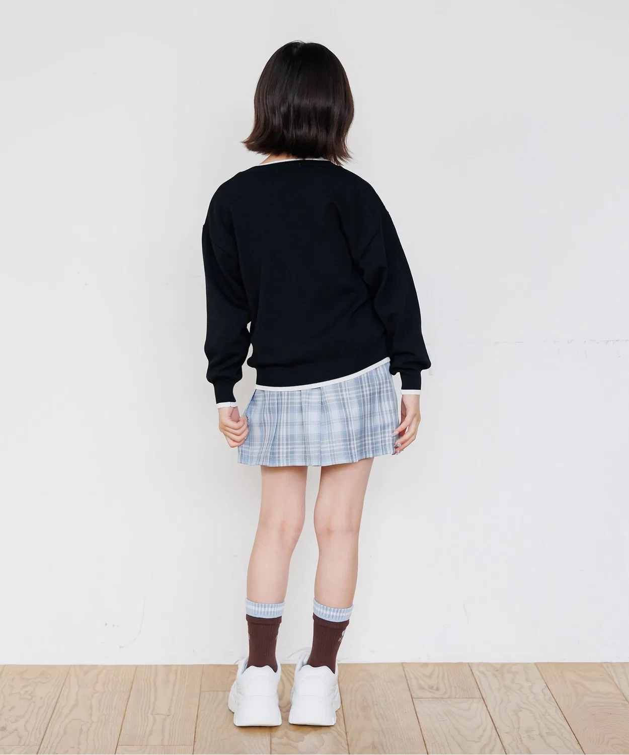 Детский кардиган с молнией и полосками, модель Daily Zip Cardigan, algy, Black — фото 3