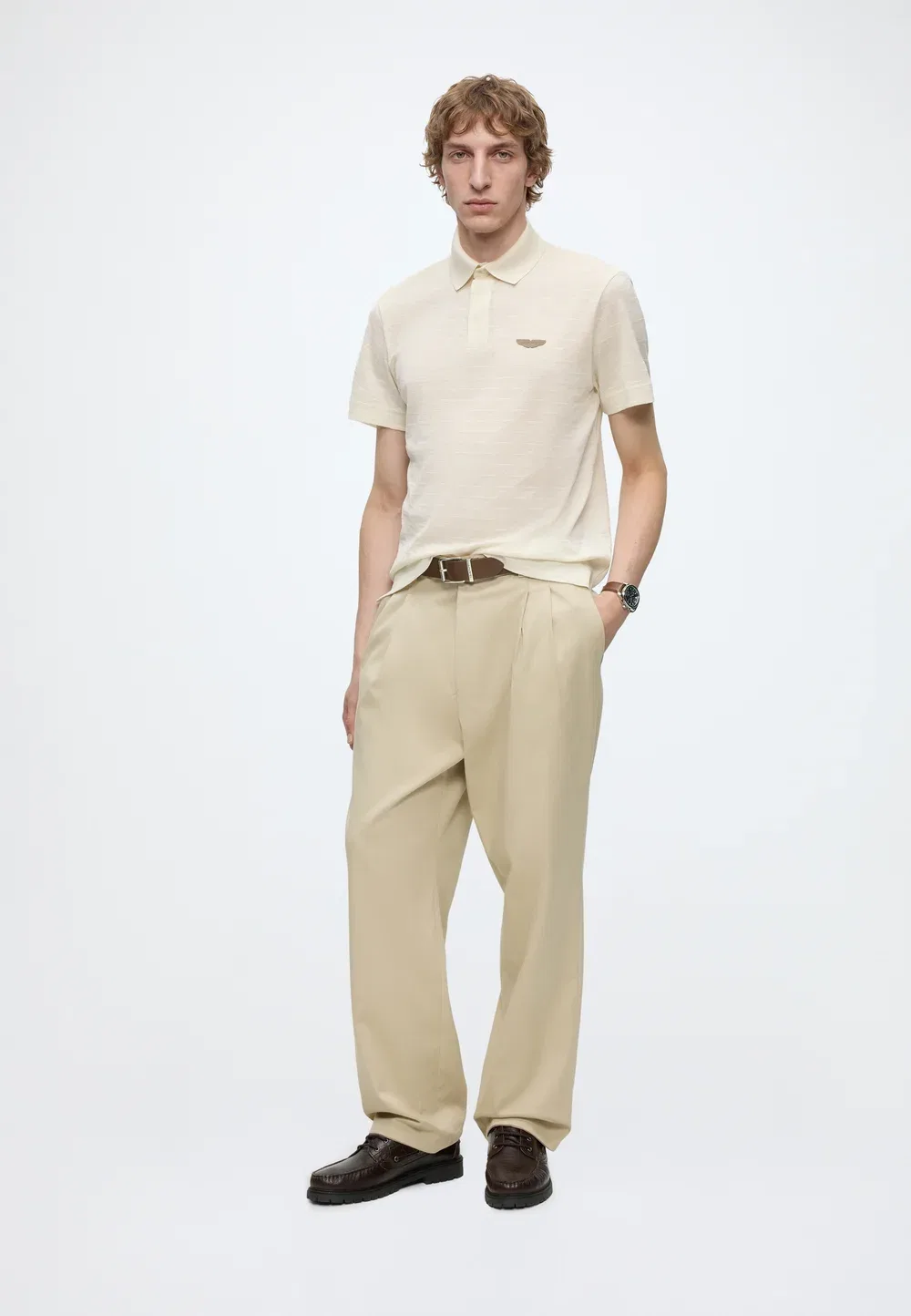 Prout - рубашка поло Boss, Open White — фото 2