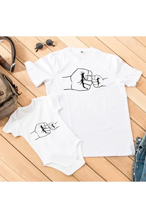Детская футболка для мальчиков без рукавов Fist design Yaprak Hediyelik, White