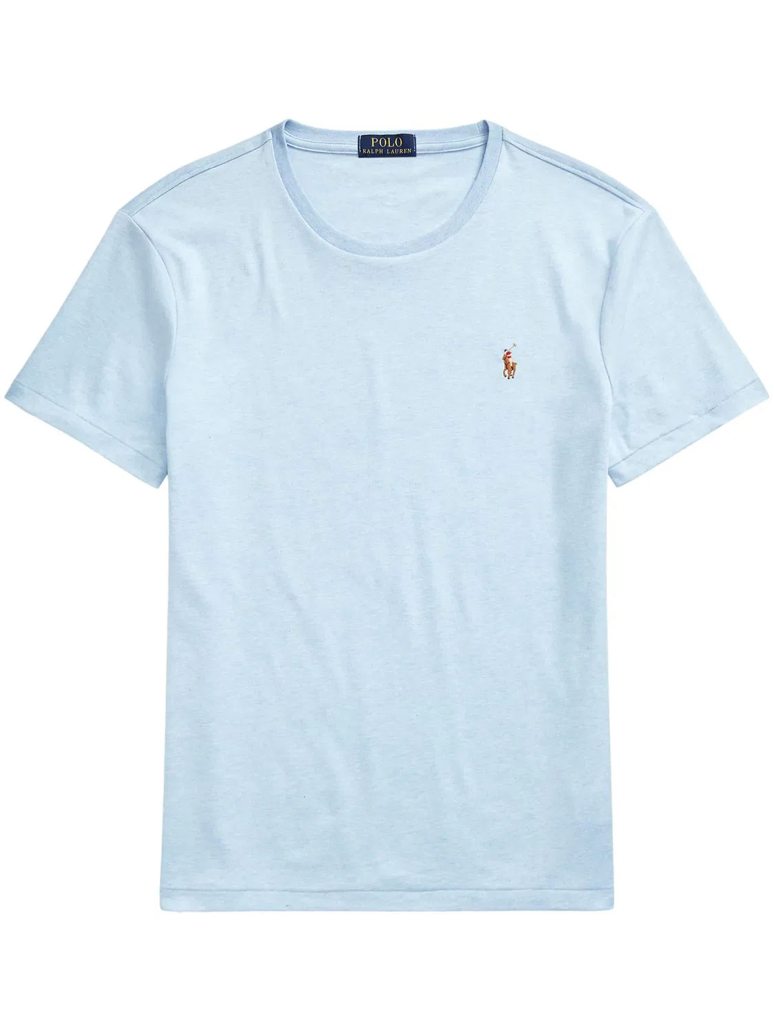 Футболка с Пони из хлопка Polo Ralph Lauren, светло-голубой