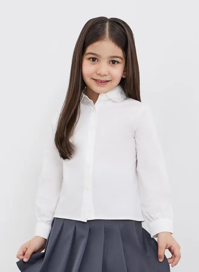 Styli Рубашка с отложным воротником, off white