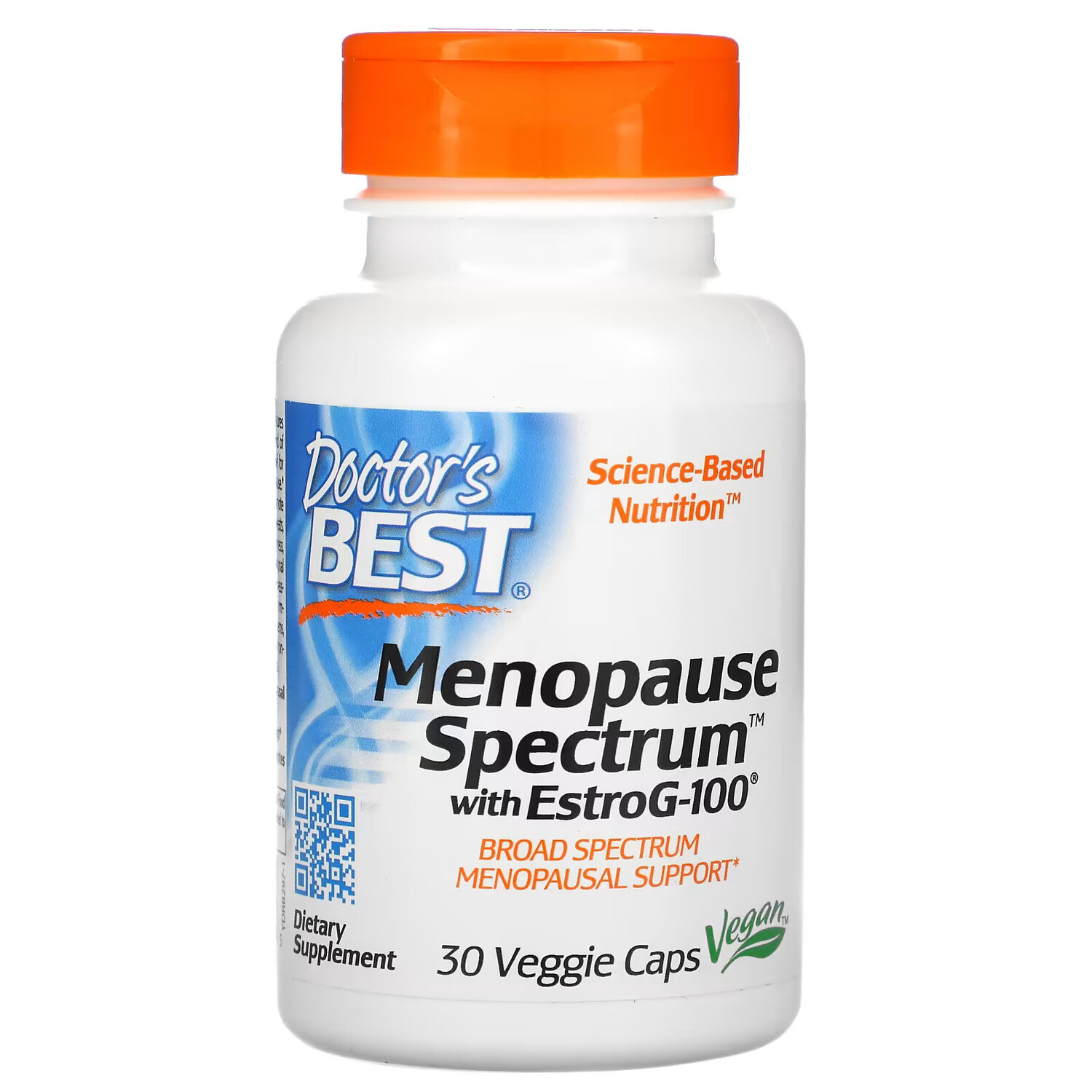 

Doctor's Best, Спектр для помощи при менопаузе с EstroG-100, 30 вегетарианских капсул
