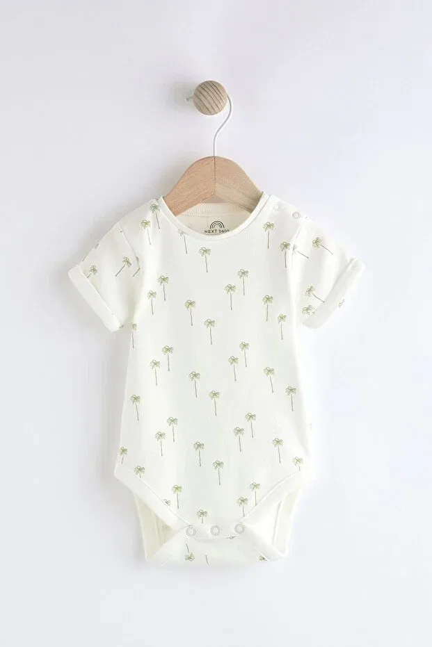 Детский комбинезон для девочек полосатый Next Baby, Green — фото 3