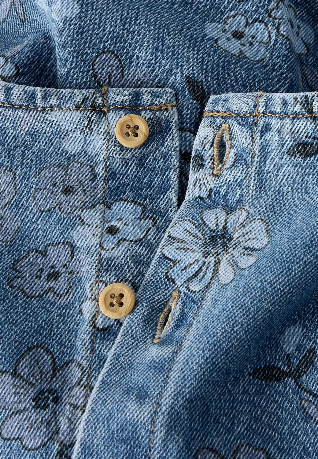 Платье из джинсовой ткани - джинсовое платье Name It, Medium Blue Denim — фото 3