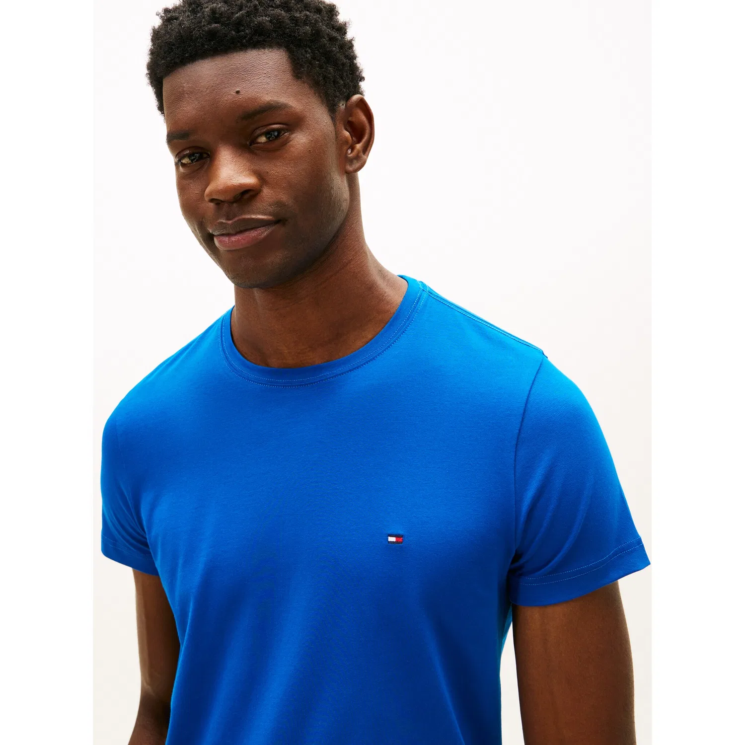 Мужская футболка slim fit Tommy Hilfiger, Vibrant Indigo — фото 2