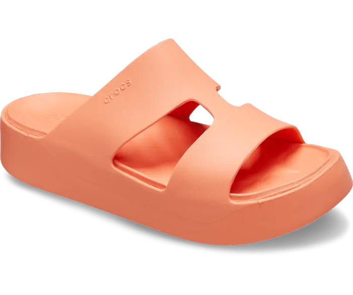 Шлепанцы Crocs Getaway Platform H-Strap, оранжевый — фото 3
