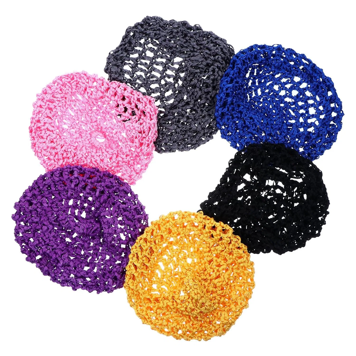 Шапочка для душа, вязаная, Amosfun, 6 шт, 20x14x0.5 см