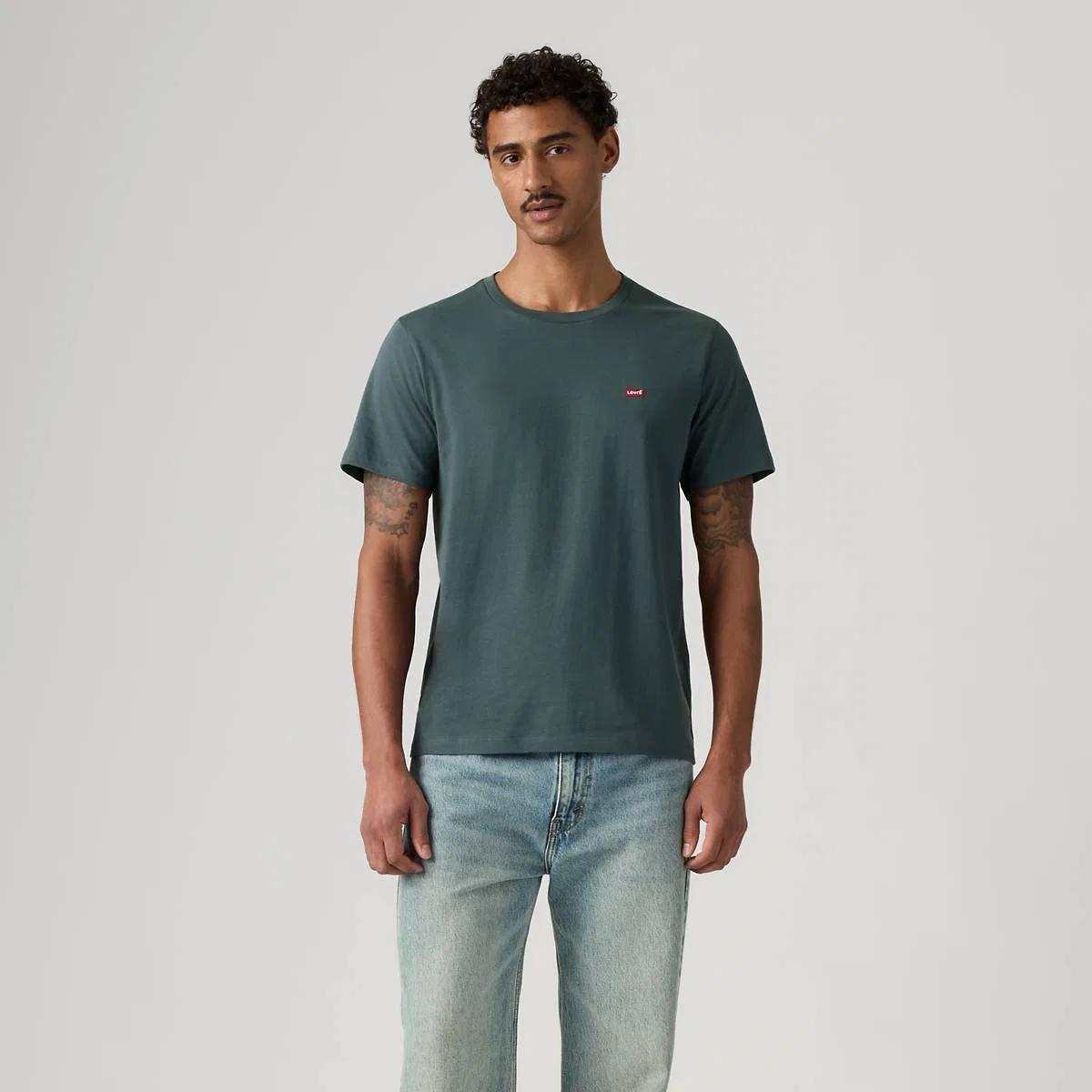 Классическая фирменная футболка Levi's, Dark Slate - Blue — фото 3