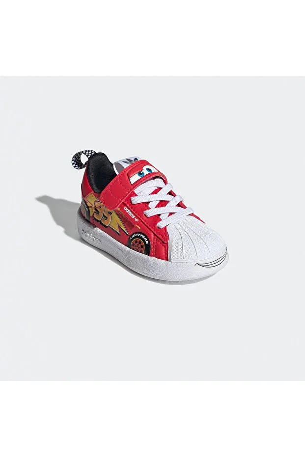 Детские кроссовки для девочек на липучке Adifom Superstar 360 I Baby Red Sports Shoes Adidas, Purrub Ftwwht Supcol — фото 2