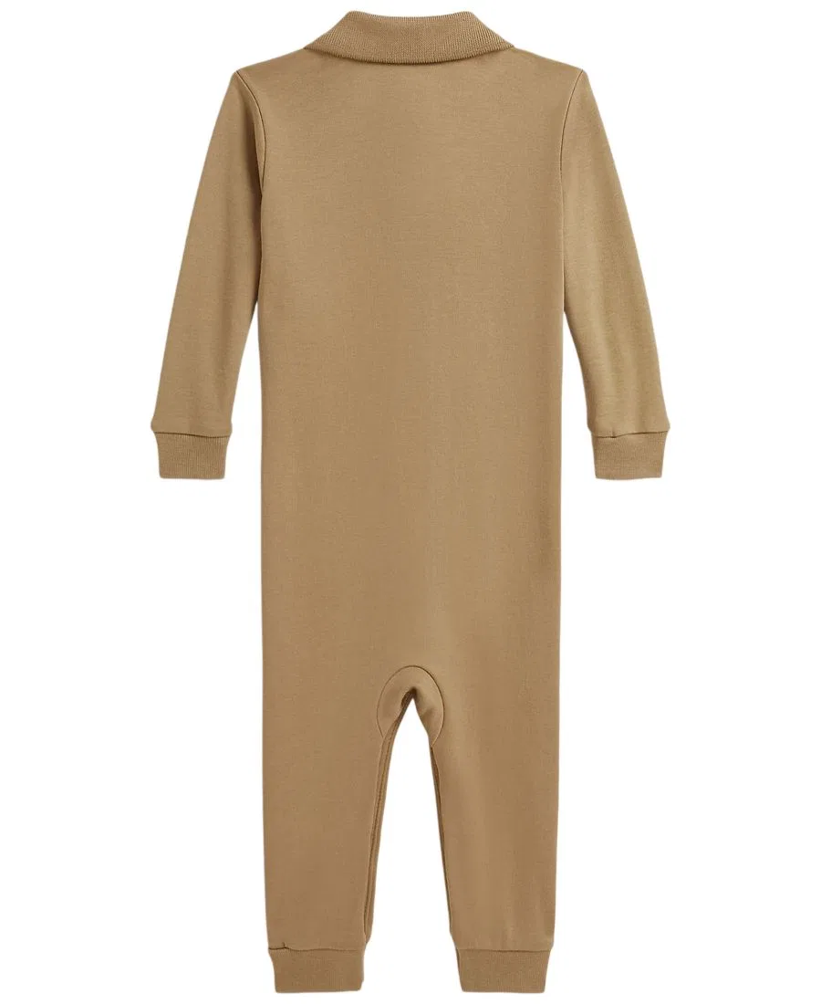 Детский комбинезон-поло из мягкого хлопка Polo Ralph Lauren, Camel — фото 2