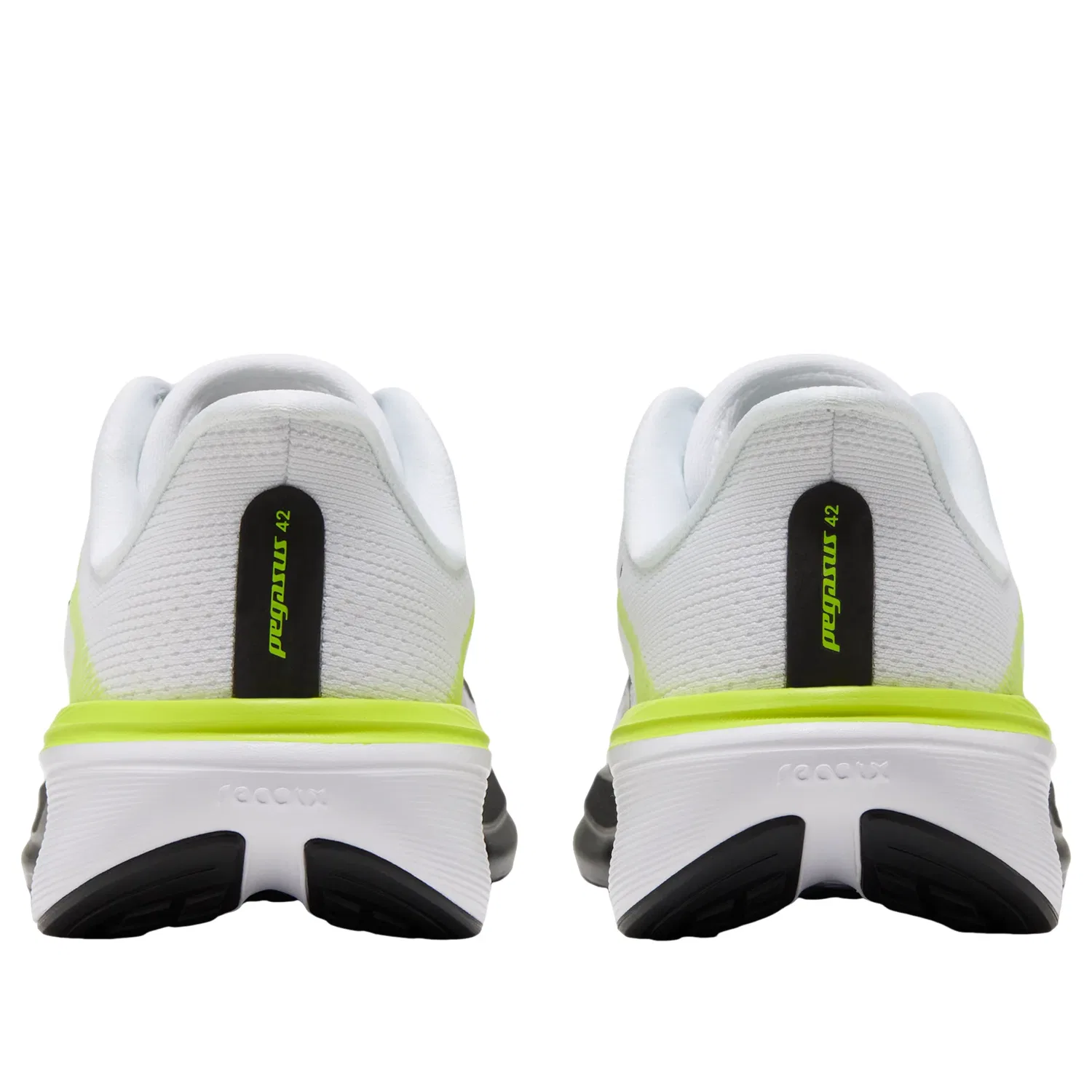 Детские кроссовки с сетчатым верхом Air Zoom Pegasus 42 'White Black Lemon Venom' Nike, White/Lemon Venom/White/Black — фото 4