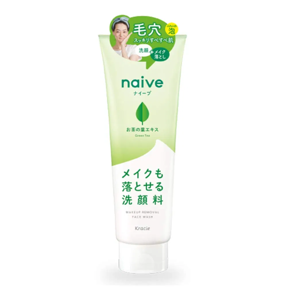 Очищающее средство для лица Naive Kracie, с экстрактом алоэ, набор Green Tea, 130 г