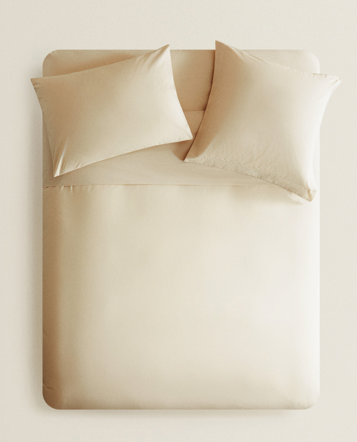 

Пододеяльник Zara Home Cotton Percale Duvet Cover, бежевый