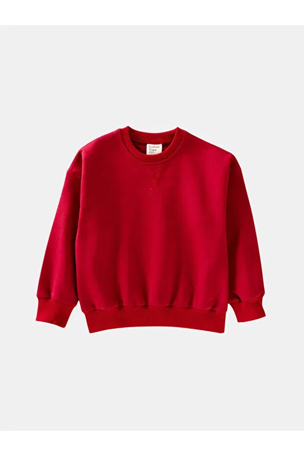 Детские свитшот для девочек с длинным рукавом Cotton Trips, Red