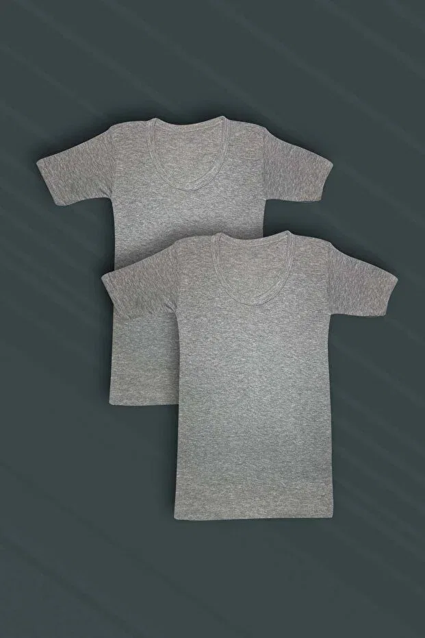 Детское для мальчиков хлопковое комплект маек Gri Mor Tekstil, Gray
