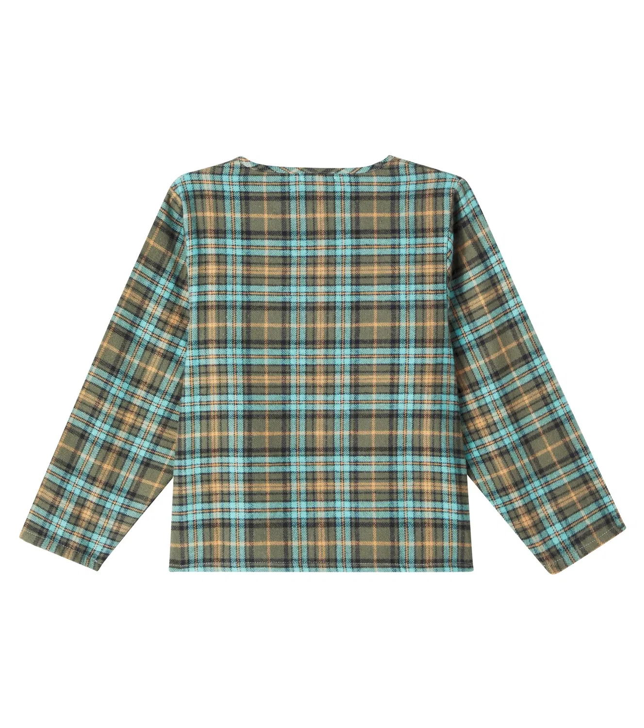 Рубашка в клетку Bebe Organic, синий — фото 4