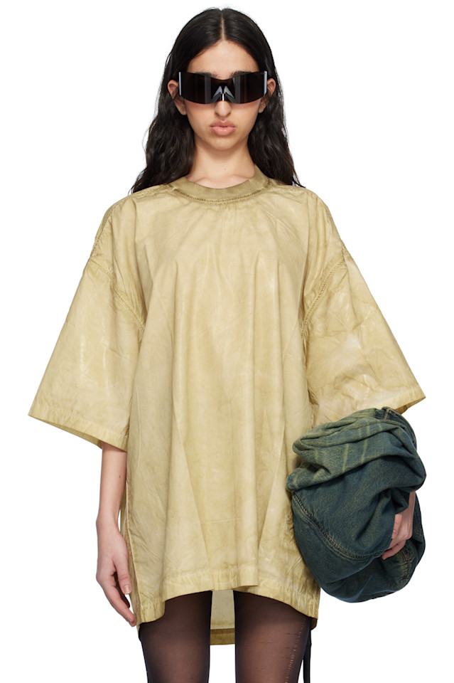 

Футболка Hollywood Tommy Rick Owens Drkshdw, цвет parchment