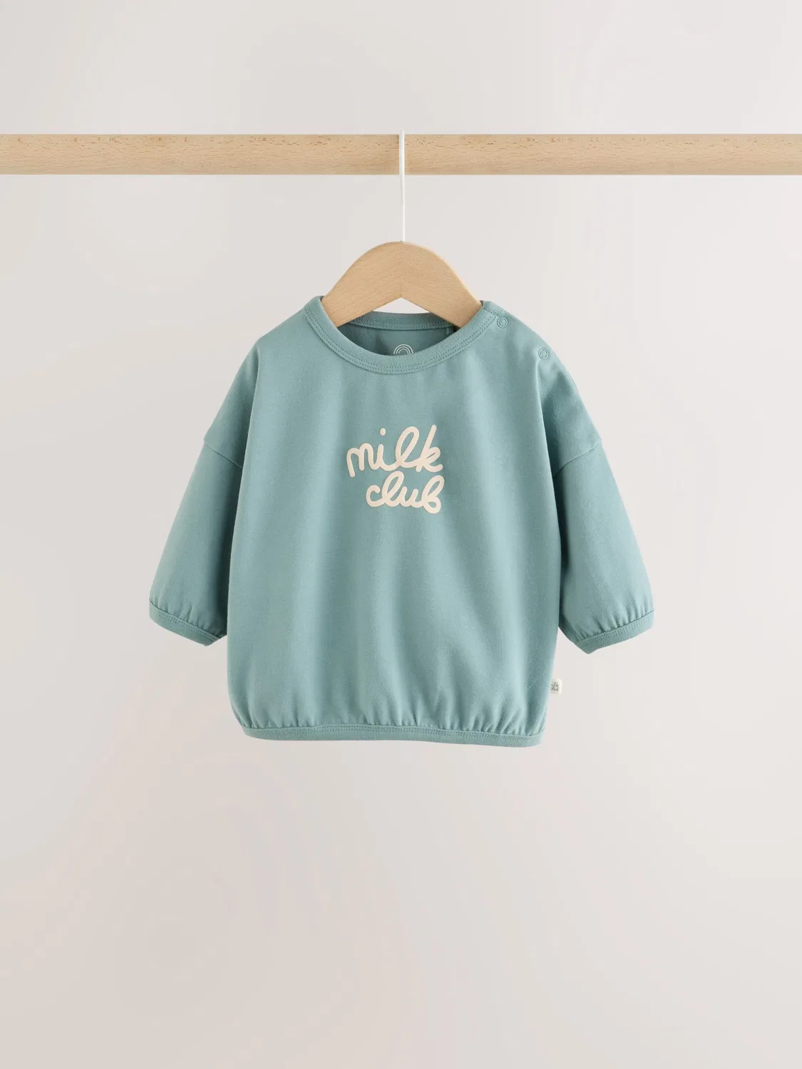 Next Комплект из топа и леггинсов Blue Milk Club для малышей (0 мес.-2 года) — фото 2