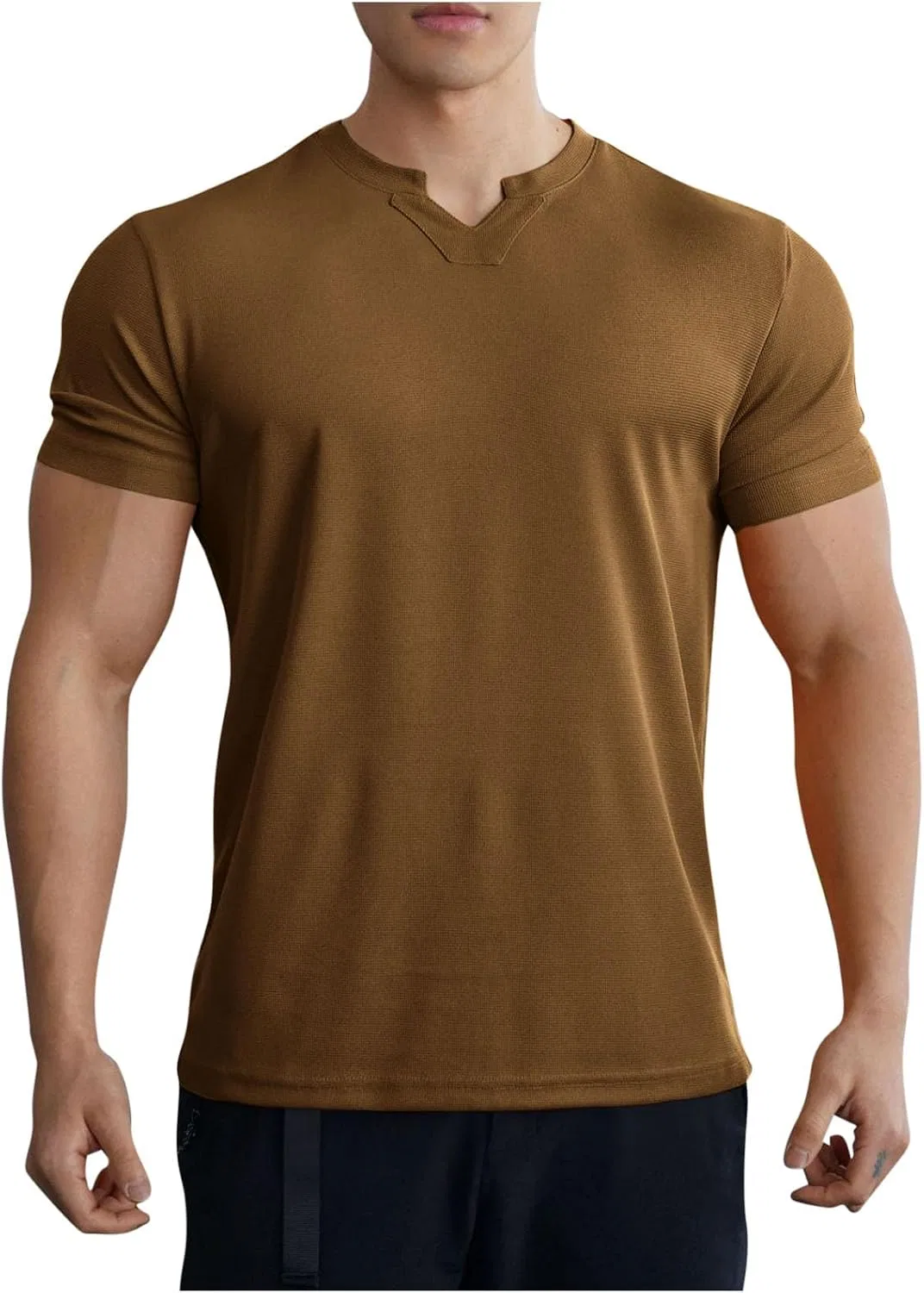 Мужская футболка с V-образным вырезом Athletic Workout, Army Green