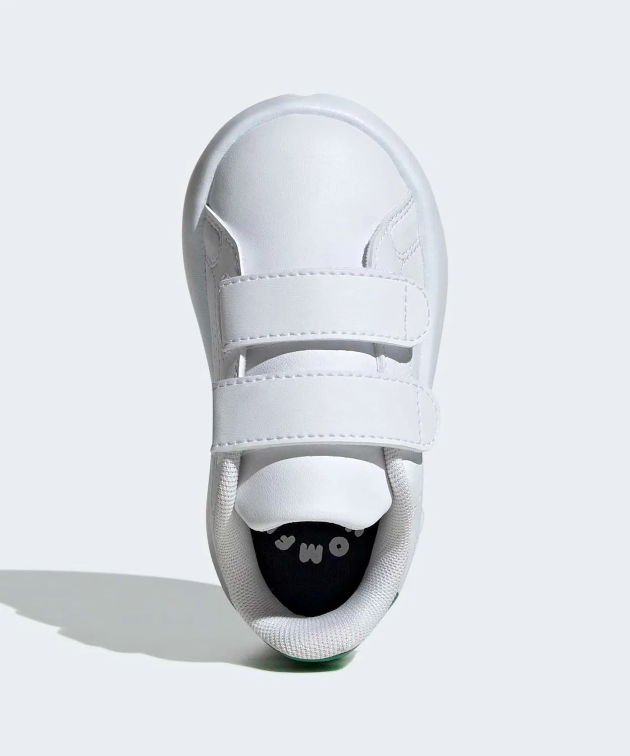 Детские кроссовки с липучками Advancourt Kids Adidas, White/Green — фото 3