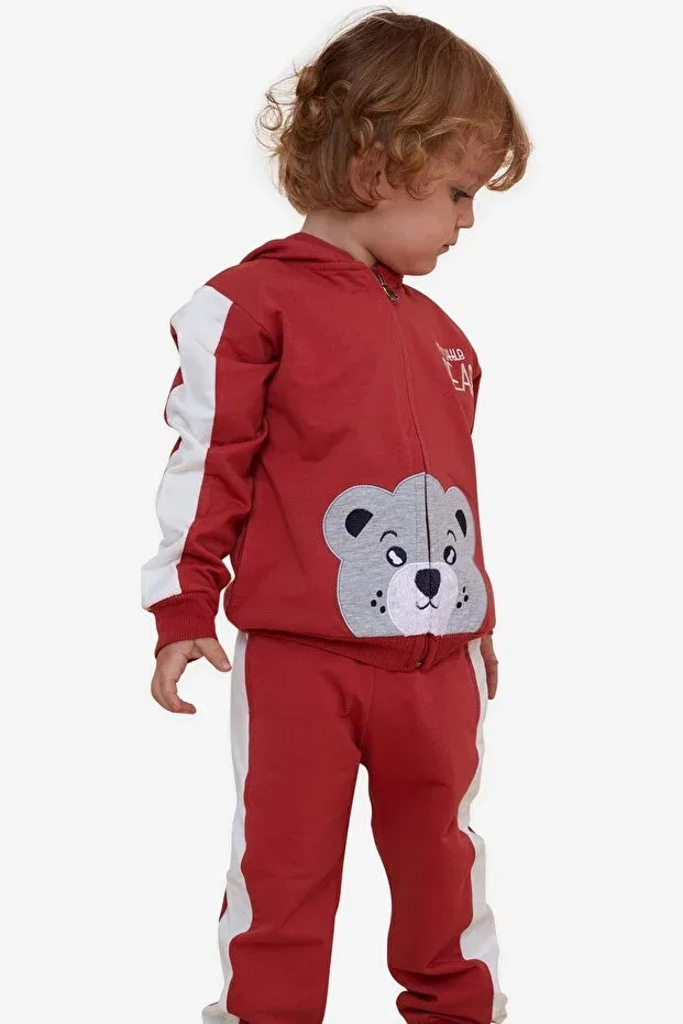 Детский спортивный комплект с принтом для мальчиков Teddy Bear Printed Breeze, Tile