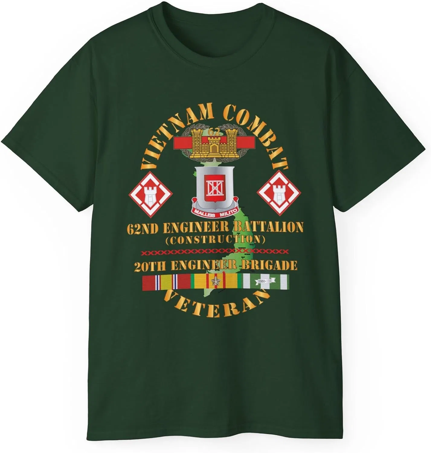 Мужская футболка классическая Gildan, Forest Green