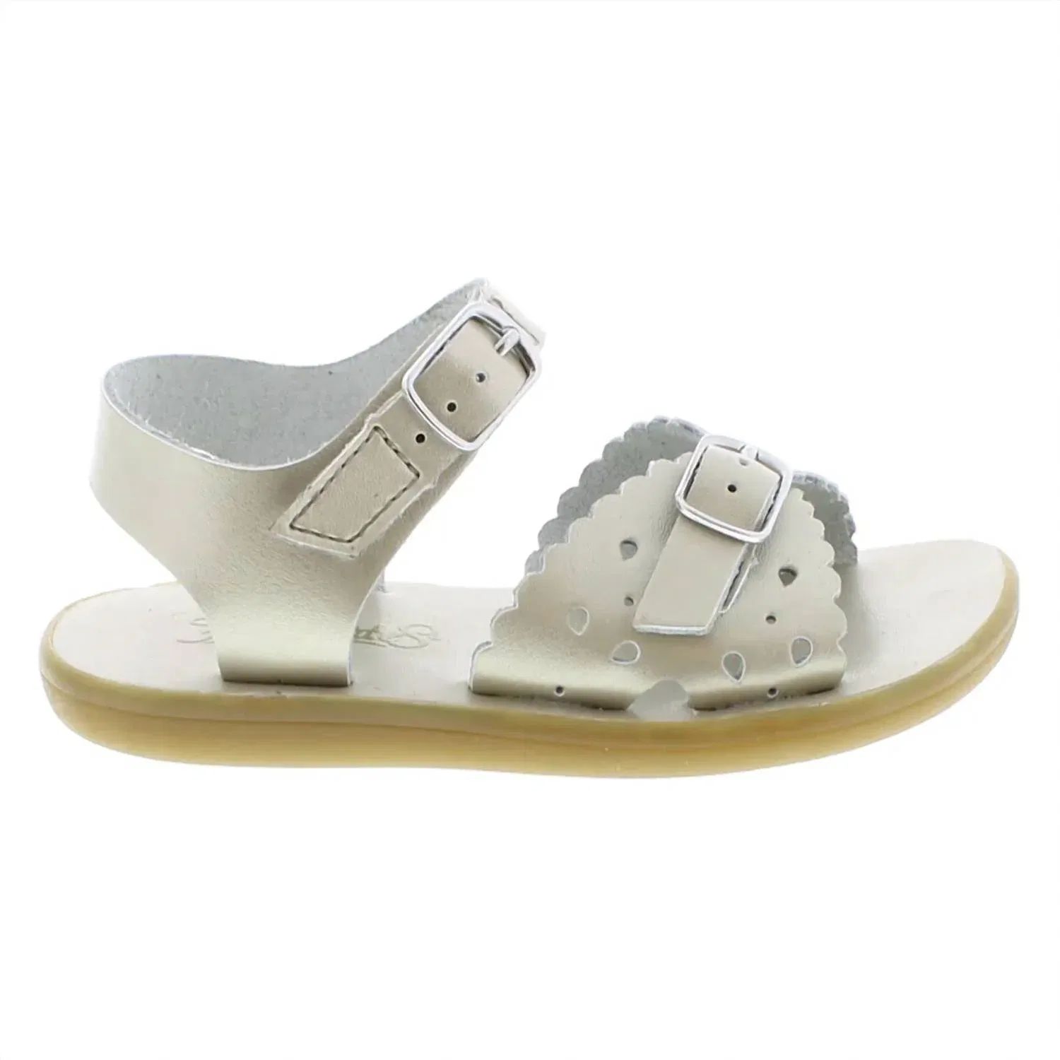 Детские сандалии с открытым носом Ariel Footmates, Soft Gold — фото 2