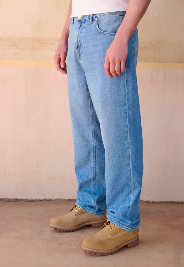 Брюки хлопковые Relaxed fit Next, Aqua Blue, бирюзовый — фото 3