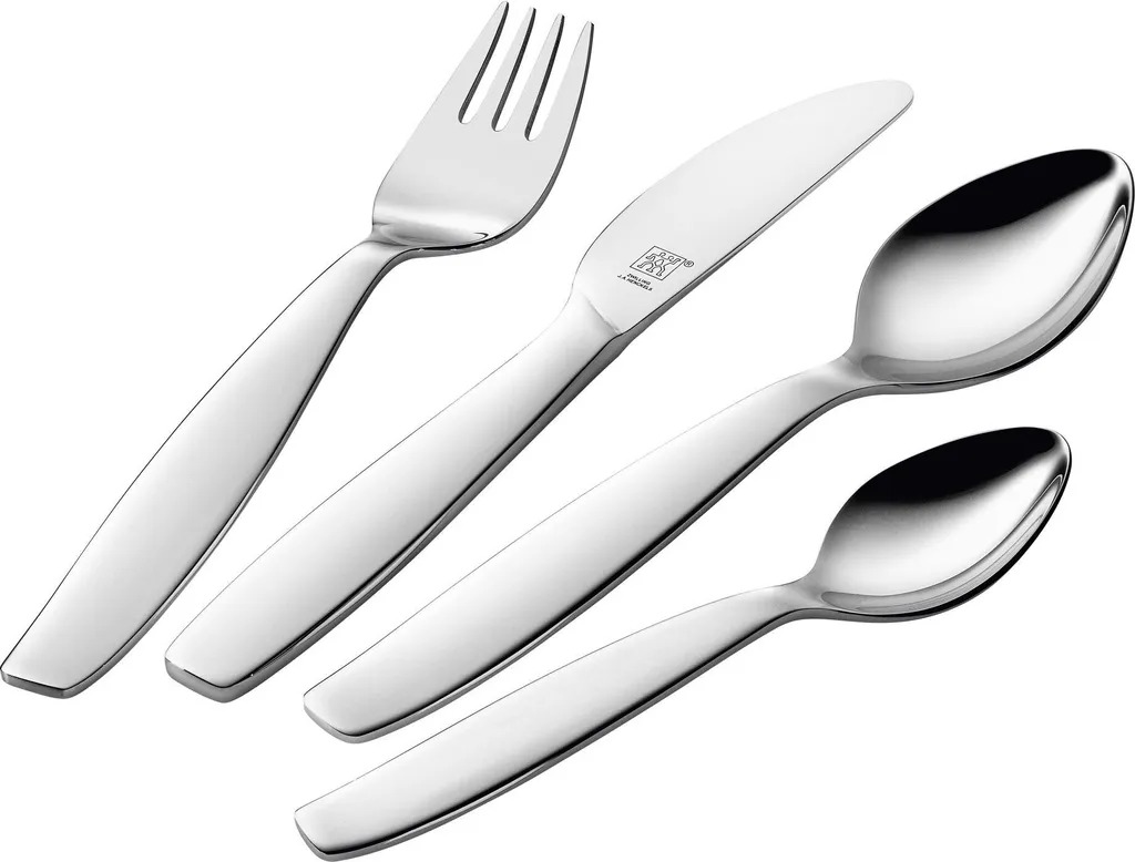 Детский набор столовых приборов ZWILLING Pila, 4 предмета, серебристый