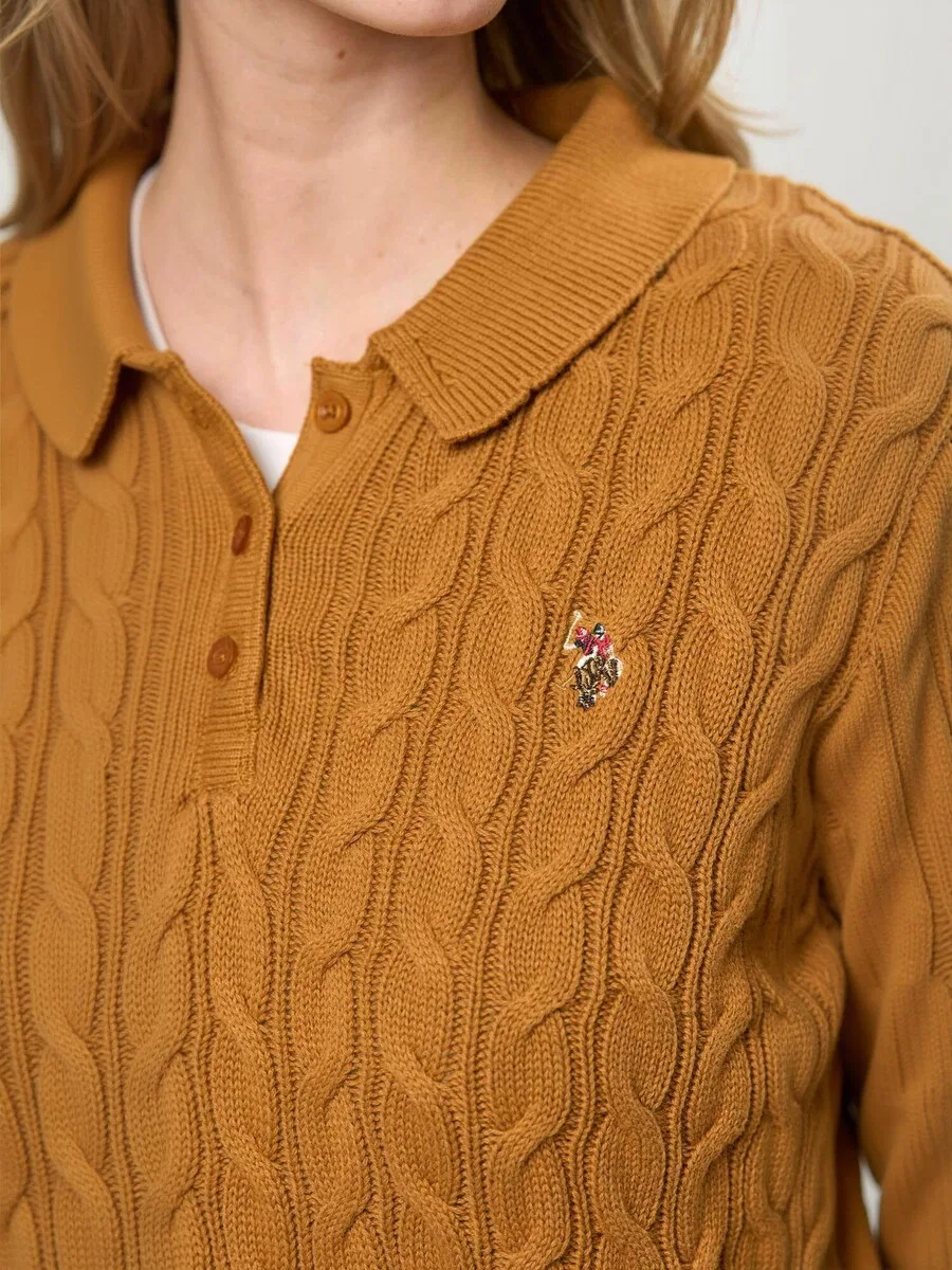 Топ U.S. POLO ASSN., коричневый — фото 4