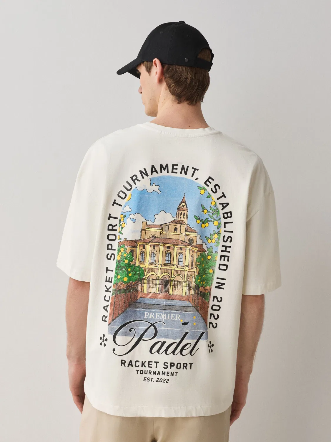 Футболка Relaxed Fit, White Premier Padel Next, белый — фото 4