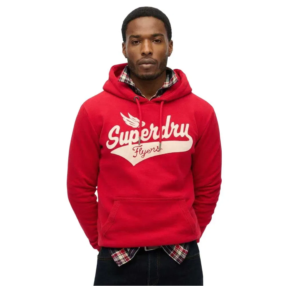 Худи Superdry Flyers Script, красный