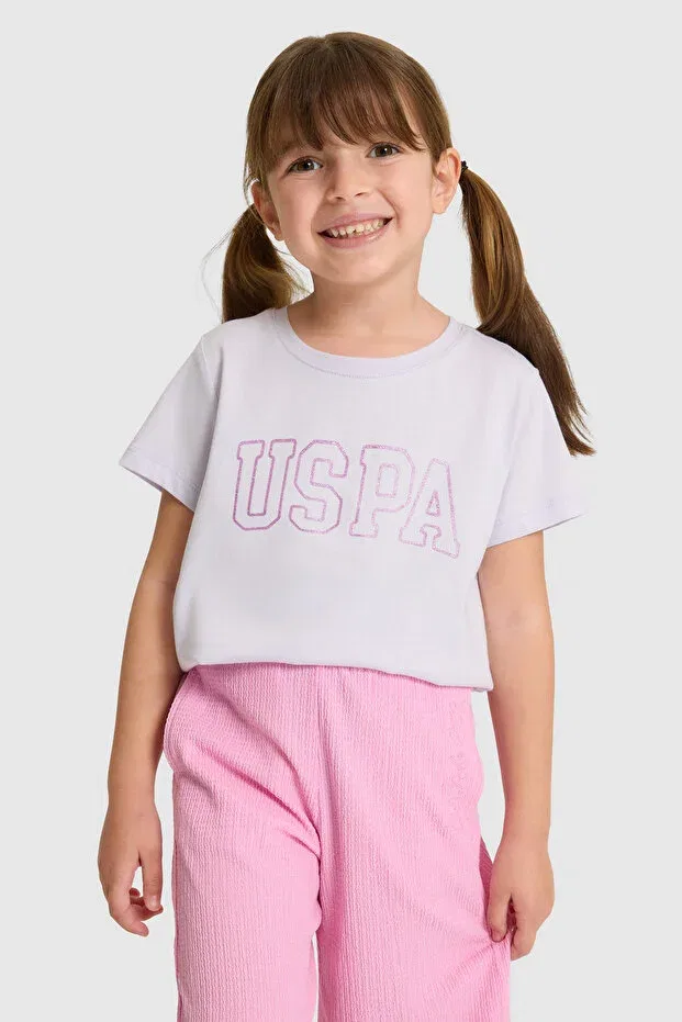 Детская футболка для девочек хлопковая U.S. Polo Assn., Lila