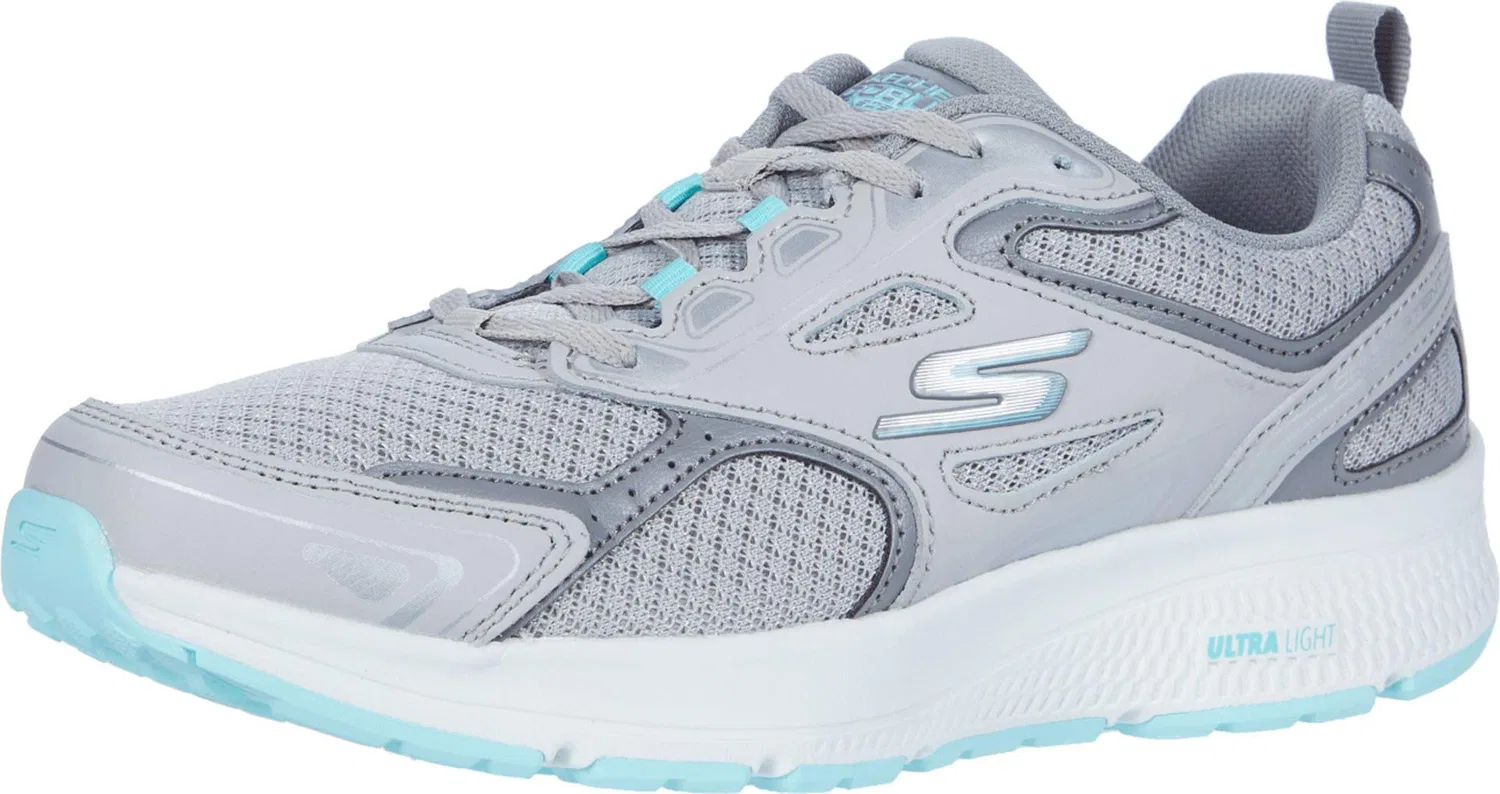 Детские кроссовки для девочек с амортизацией Go Run Consistent Skechers, Turquoise Grey