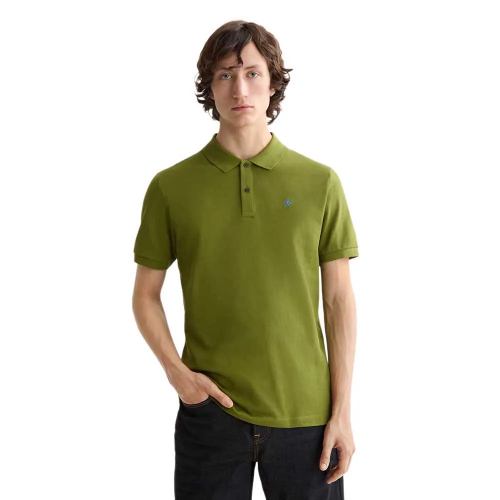 

Поло с коротким рукавом Scotch & Soda Seasonal Core Regular Fit, зеленый