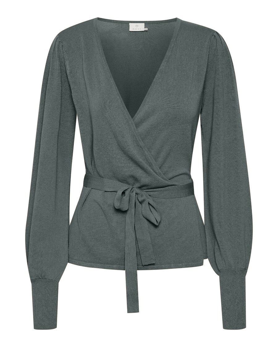 

Вязаный кардиган Kaffe Knit Cardigan Anno Astrid, темно-зеленый