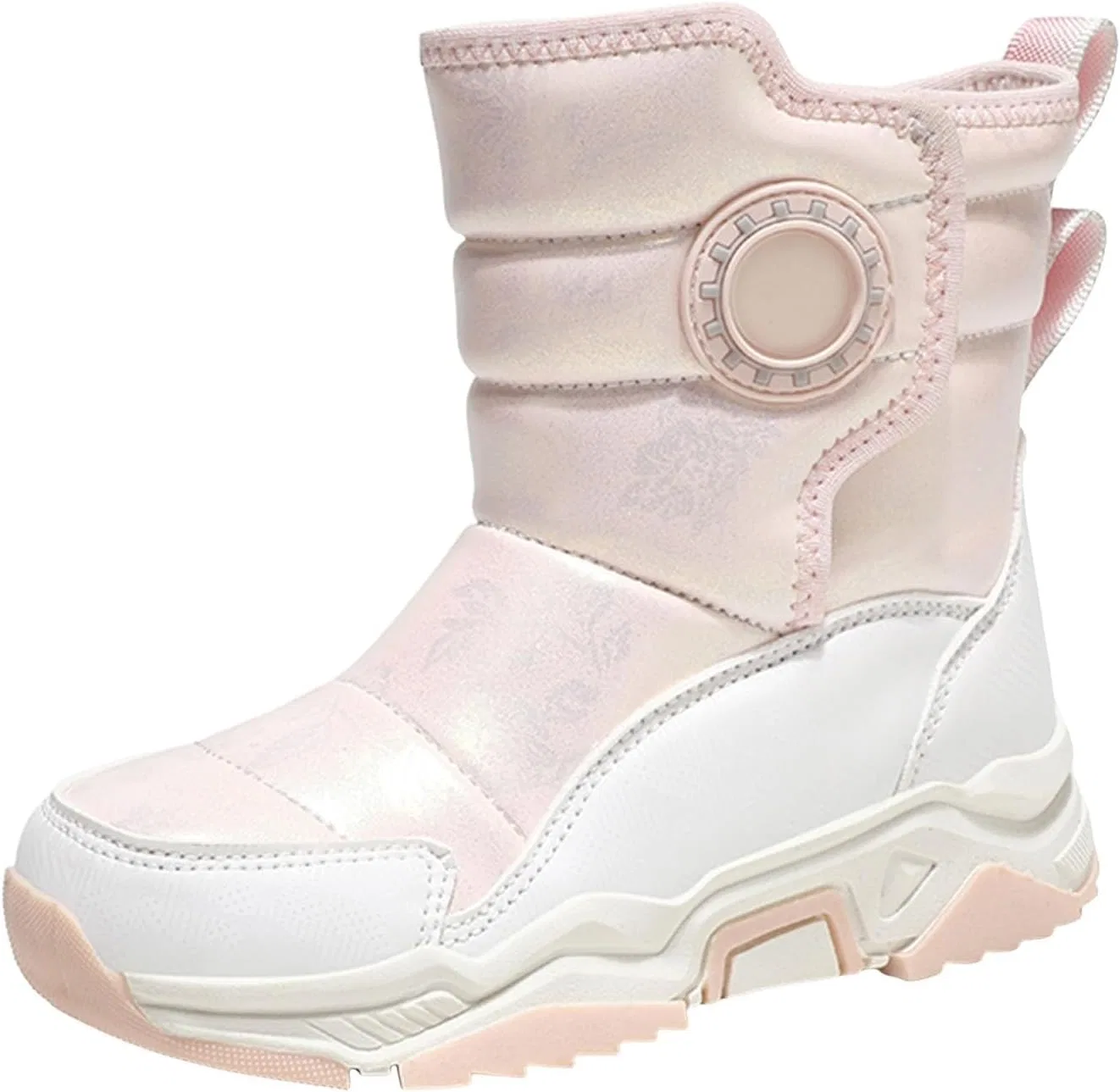 Детские зимние ботинки для девочек IWIHMIV, Light Pink