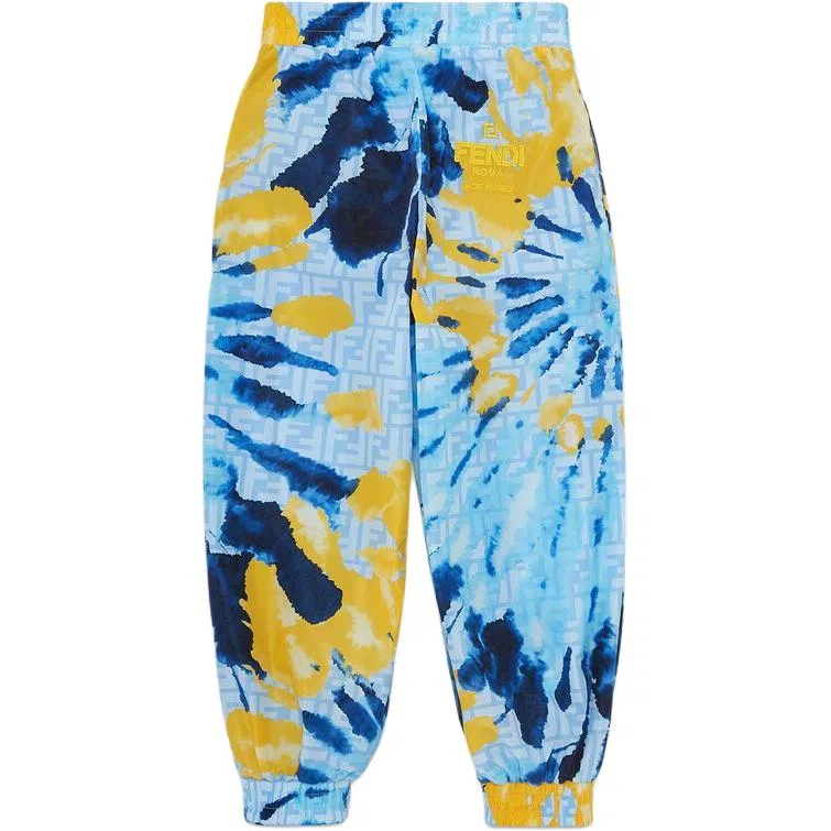 Детские трикотажные спортивные штаны FENDI, Multicolor