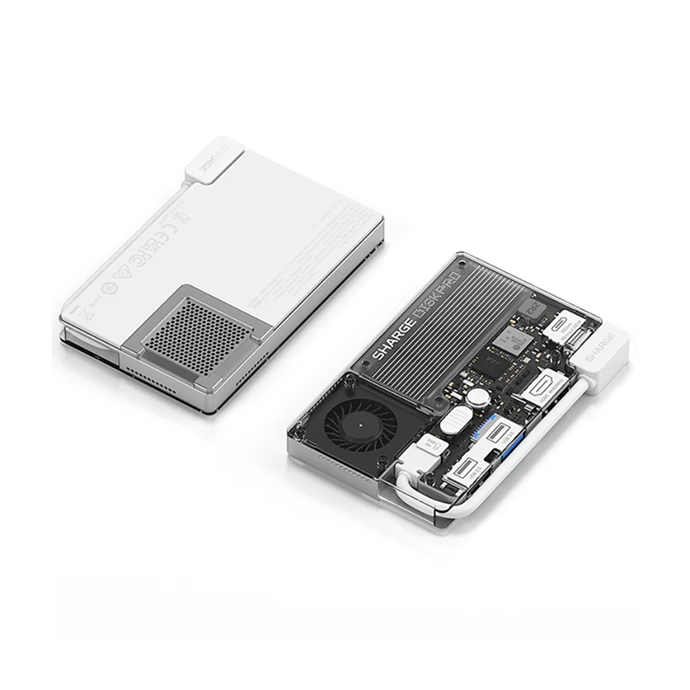 

Внешний портативный SSD накопитель Sharge Flash Drive Pro, 1 ТБ, белый