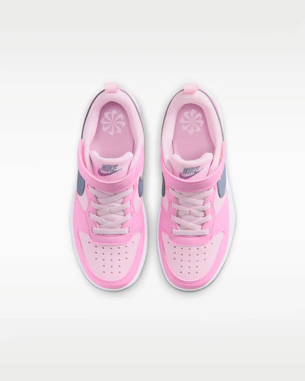 Детская обувь Nike Court Borough Low Recraft, Pink Foam/Pink Rise/White/Ashen Slate — фото 4
