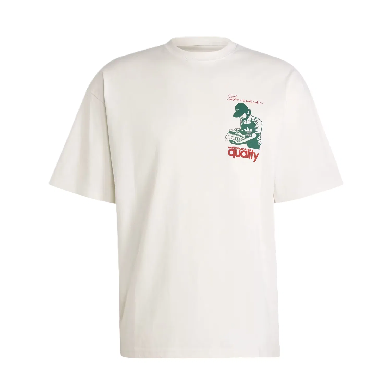 Футболка Adidas Originals Quality белого цвета