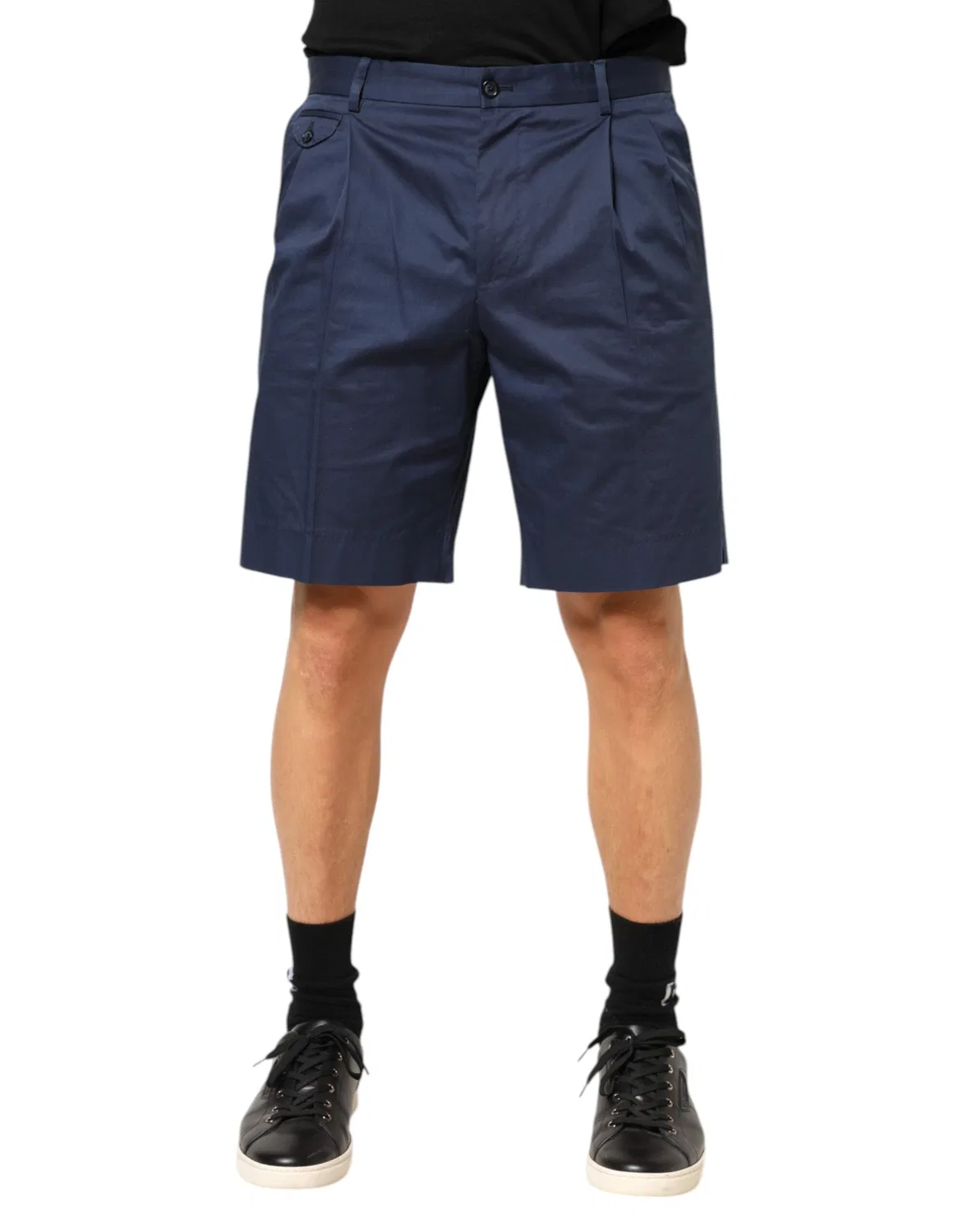 Мужские шорты-бермуды с посадкой на талии Bermuda Shorts Dolce & Gabbana, Blue
