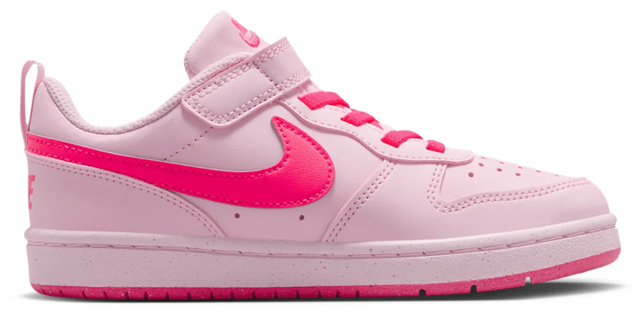 Кроссовки для мальчиков Court Borough Low Recraft Nike, цвет Pink Foam/White/Hyper Pink